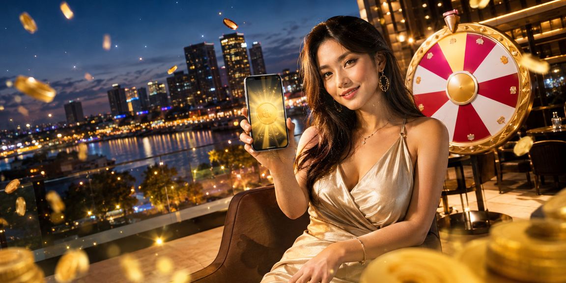 Pengguna Johor Bahru menikmati permainan kasino dan lucky draw 600d